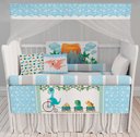 Ver imagem 1 de Kit Berço Enxoval de Bebê Dinossauros Azul