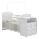 Ver imagem 1 de Berço Cômoda Para Colchão 60 X 130 Cm Rafael Multimóveis Branco