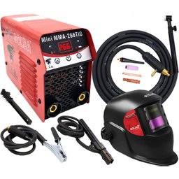 Maquina Solda Inversora Mini 266 Tocha Tig Mma Mascara Usk - 1
