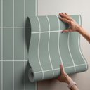 Ver imagem 4 de Papel de Parede Adesivo Decorativo Azulejo Listras - Kit 10 Metros