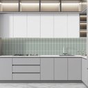 Ver imagem 5 de Papel de Parede Adesivo Decorativo Azulejo Listras - Kit 10 Metros