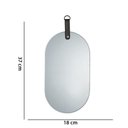 Ver imagem 2 de Espelho Elipse em Vidro Fumê 25x30 Cm D´rossi