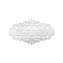 Ver imagem 1 de Placa Feliz Natal com Arabesco 30cmx17cm - Cria Arte Laser Prata