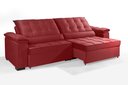 Ver imagem 2 de Sofá Retrátil e Reclinável Renew 2.30m Estilo Estofados - França Velusoft Cor "vermelho"