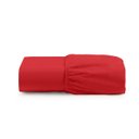 Ver imagem 1 de Lençol Premium Soft Avulso de Baixo Solteiro com Elástico Micropercal 600 Fios Vermelho