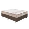 Cama Box Casal Colchão Gazin Molas Vibe Marrom / Branco - 1