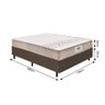 Cama Box Casal Colchão Gazin Molas Vibe Marrom / Branco - 2