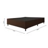 Cama Box Casal Colchão Gazin Molas Vibe Marrom / Branco - 6