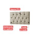 Ver imagem 6 de Cabeceira Painel Estofada Paris Suede Palha Solteiro 90cm para Cama Box