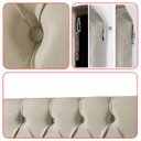 Ver imagem 7 de Cabeceira Painel Estofada Paris Suede Palha Solteiro 90cm para Cama Box