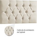 Ver imagem 5 de Cabeceira Painel Estofada Paris Suede Palha Solteiro 90cm para Cama Box