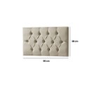 Ver mais imagens de Cabeceira Painel Estofada Paris Suede Palha Solteiro 90cm para Cama Box