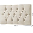 Ver imagem 6 de Cabeceira Painel Estofada Paris Suede Palha Solteiro 90cm para Cama Box