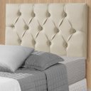Ver imagem 2 de Cabeceira Painel Estofada Paris Suede Palha Solteiro 90cm para Cama Box