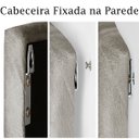Ver imagem 7 de Cabeceira Painel Estofada Paris Suede Palha Solteiro 90cm para Cama Box