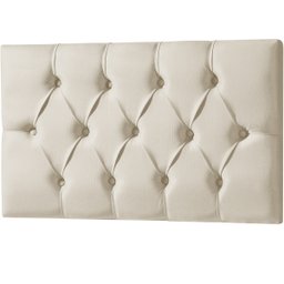 Cabeceira Painel Estofada Paris Suede Palha Solteiro 90cm para Cama Box - 1
