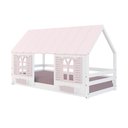 Ver imagem 3 de Cama Montessoriano Casinha Bela - Madeira Maciça Branco/Rosa | Housin
