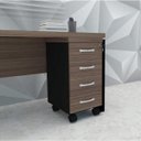 Ver imagem 2 de Gaveteiro para Escritório 4 Gavetas com Rodízios Pe40 Pandin Móveis