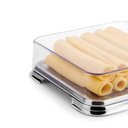 Ver imagem 3 de Porta Frios Inox Geladeira Presunto Queijo Pote Cozinha Casa