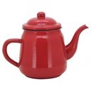 Ver imagem 3 de Kit Agata Esmaltada Vermelho Com 1 Bule 1 Litro E 6 Canecas