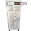 Ver imagem 1 de Armário Para Celular Objetos 20 Portas com Chave – M122x42x28 cm Schier Móveis com Pé