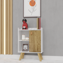 Ver imagem 1 de Aparador Cantinho do Café Buffet Sala Retrô Pés Madeira Branco Freijo