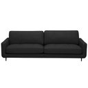 Ver imagem 3 de Sofá 3 Lugares para Sala Living Industrial 210cm Ávila L06 Couro Preto - Lyam Decor