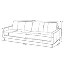 Ver imagem 5 de Sofá 3 Lugares para Sala Living Industrial 210cm Ávila L06 Couro Preto - Lyam Decor