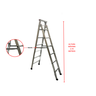 Escada Multifuncional de Alumínio 3 em 1 - 3,90 Metros - 3