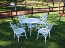 Ver imagem 1 de Conjunto Primavera (01 Mesa + 04 Poltronas) Alumínio Fundido Jardim Varanda Piscina Área Gourmet Cam