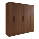 Ver imagem 2 de Guarda-Roupa 6 Portas de Bater 6 Gavetas MDF Fenix