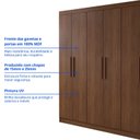 Ver imagem 6 de Guarda-Roupa 6 Portas de Bater 6 Gavetas MDF Fenix