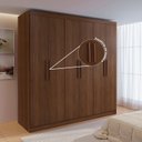 Ver imagem 7 de Guarda-Roupa 6 Portas de Bater 6 Gavetas MDF Fenix
