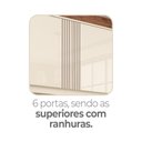 Ver imagem 5 de Armário de Cozinha 6 Portas 2 Gavetas Adelle Yescasa Bege/Arenas