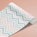 Ver imagem 3 de Papel de Parede Infantil - Chevron Rosa, Azul e Branco Arte Destaque 2,50 Metros