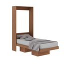 Ver imagem 6 de Cama Retrátil 193x97x198cm Solteiro Nichos Amêndoa Cm8015 Tecnomobili