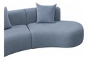 Ver imagem 5 de Sofá Curvo Luxo Vírginia 3 Módulos 360cm Sala Linho Azul