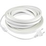Kit 1 a 50 Metros Mangueira Fita Led Neon Flex Branco Quente 3000k + Rabicho:1 Metro 220v + Rabicho - 3