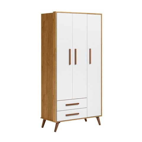Guarda-roupa 3 Portas com 2 Gavetas Q Encanto Retrô
