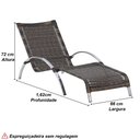 Ver imagem 3 de Espreguiçadeira em Alumínio e Fibra Sintética - Argila