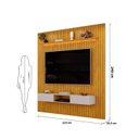Ver imagem 4 de Painel Ripado para TV até 60 Polegadas com LED MDF 223cmx240cm Led Trento