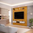 Ver mais imagens de Painel Ripado para TV até 60 Polegadas com LED MDF 223CMX240CM Trento
