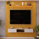 Ver imagem 1 de Painel Ripado para TV até 60 Polegadas com LED MDF 223CMX240CM Trento
