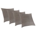 Ver imagem 1 de Kit 4 Capas Almofadas Luxo 50x50 Santorini com Ziper Nude