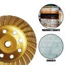 Ver imagem 3 de Disco Rebolo Diamantado Concreto 115mm Desbaste Turbo Marmore Granito Polimento