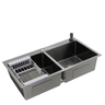 Cuba Dupla Gourmet 78 X 43 Inox 304 Nano Black Guimmis.casa - 1