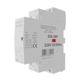 Chave Contator Modular Bipolar 25a 2nf 2 Polos Inverso 50/60HZ 220V Exatron - 2