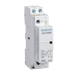 Chave Contator Modular Bipolar 25a 2nf 2 Polos Inverso 50/60HZ 220V Exatron - 1