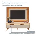 Ver mais imagens de Rack com Painel para TV até 58 Polegadas com LED 100% MDF Pés em Madeira Maciça Austria