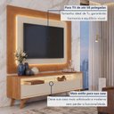 Ver imagem 5 de Rack com Painel para TV até 58 Polegadas com LED 100% MDF Pés em Madeira Maciça Austria
